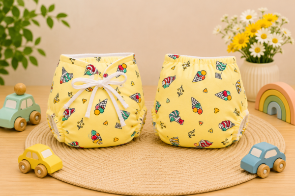 Padded Nappies - Yellow Cone