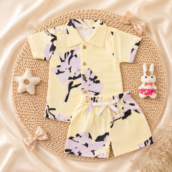 Kids Co-ord set - Yellow