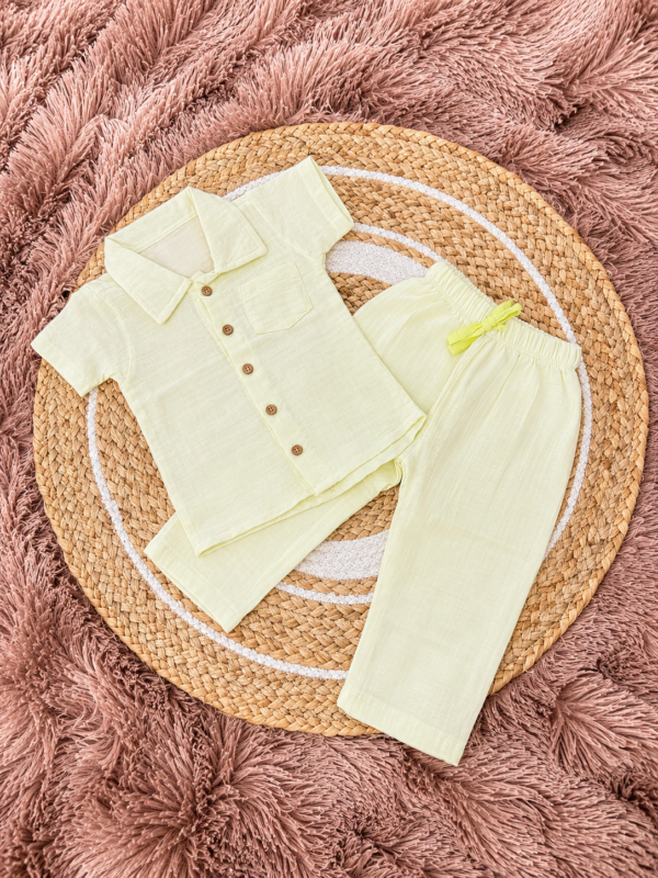 Crinkle- Top & Pant Mint Green