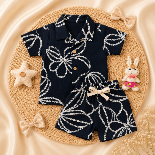 Kids Co-ord set - BlackFlower