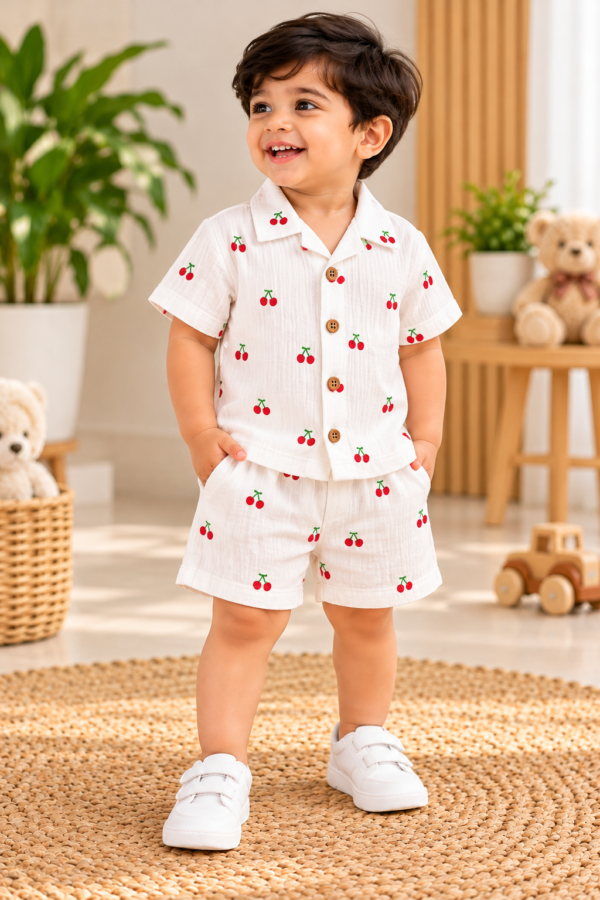 CO_ ORD SET WHITE CHERRY