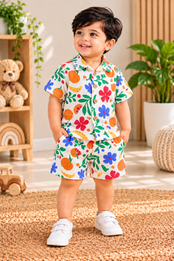 MUSLIN CO_ORD SET FLORAL PRINT